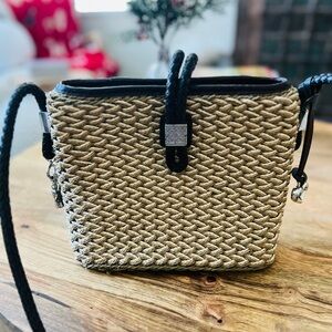 Vintage Brighton woven and leather purse